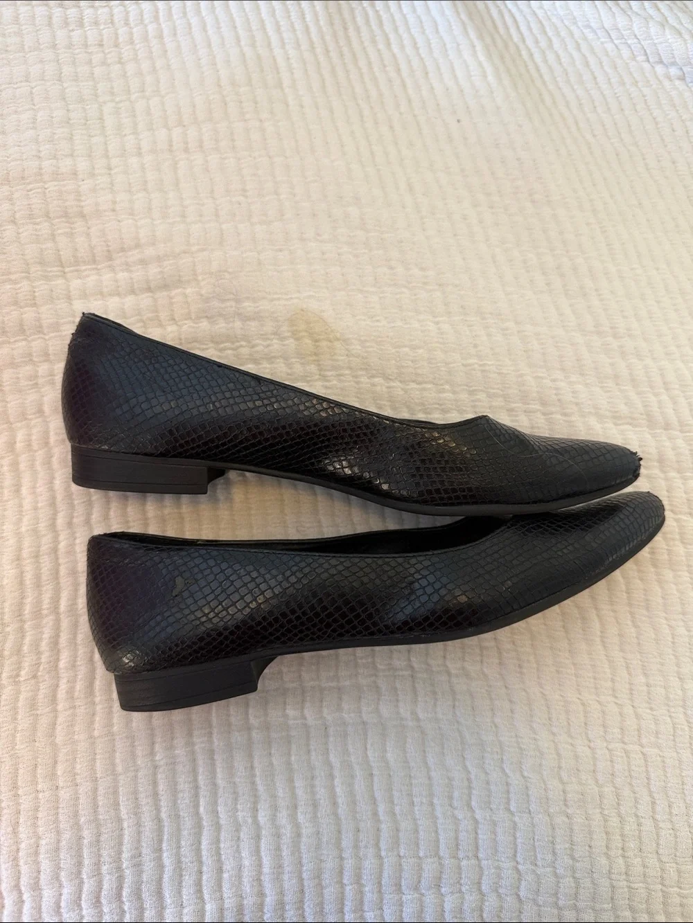Black Pointed Toe Women's Ballet Flats